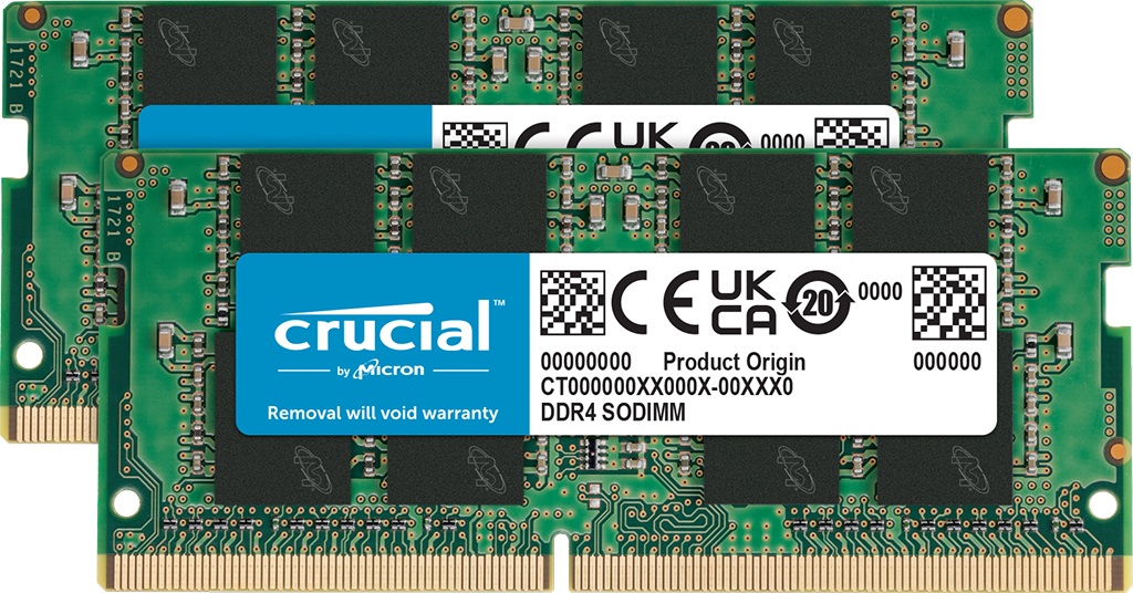 SO-DIMM 32GB DDR4 3200MHz Crucial CL22 (2x16GB)