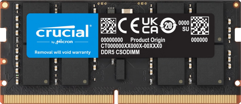 Crucial/CSODIMM DDR5/16/6400MHz/CL52/1x16GB