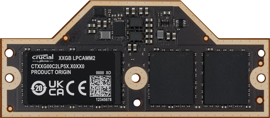LPCAMM2 64GB LPDDR5X 7500 Crucial