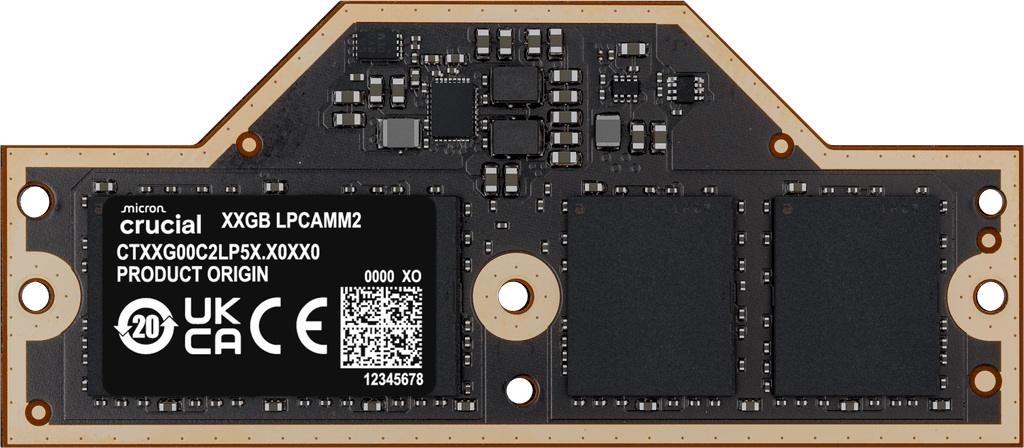 LPCAMM2 32GB LPDDR5X 7500 Crucial