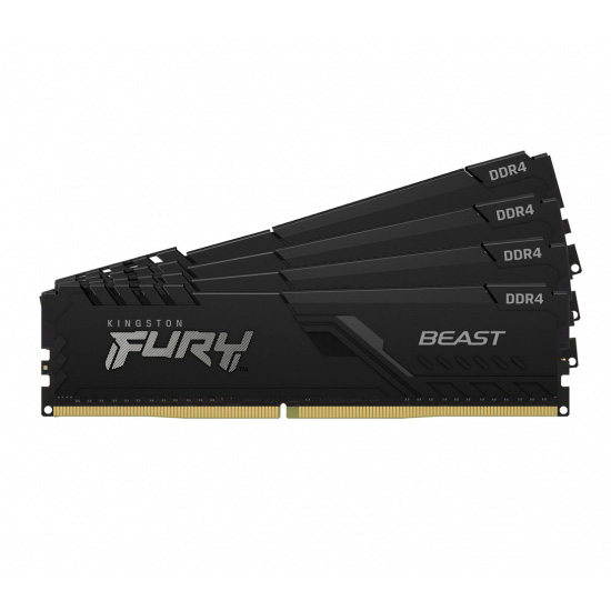 Kingston FURY Beast/DDR4/128GB/3600MHz/CL18/4x32GB/Black