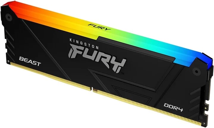 Kingston FURY Beast/DDR4/128GB/3200MHz/CL16/4x32GB/RGB/Black