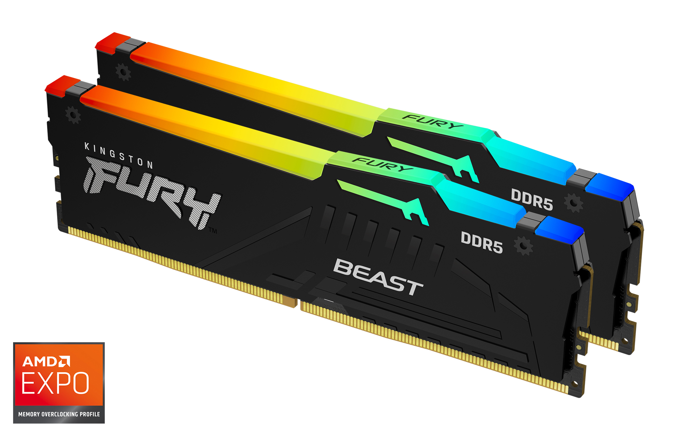 Kingston FURY Beast EXPO/DDR5/32GB/5200MHz/CL36/2x16GB/RGB/Black