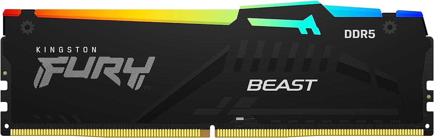 Kingston FURY Beast/DDR5/64GB/5200MHz/CL40/4x16GB/RGB/Black