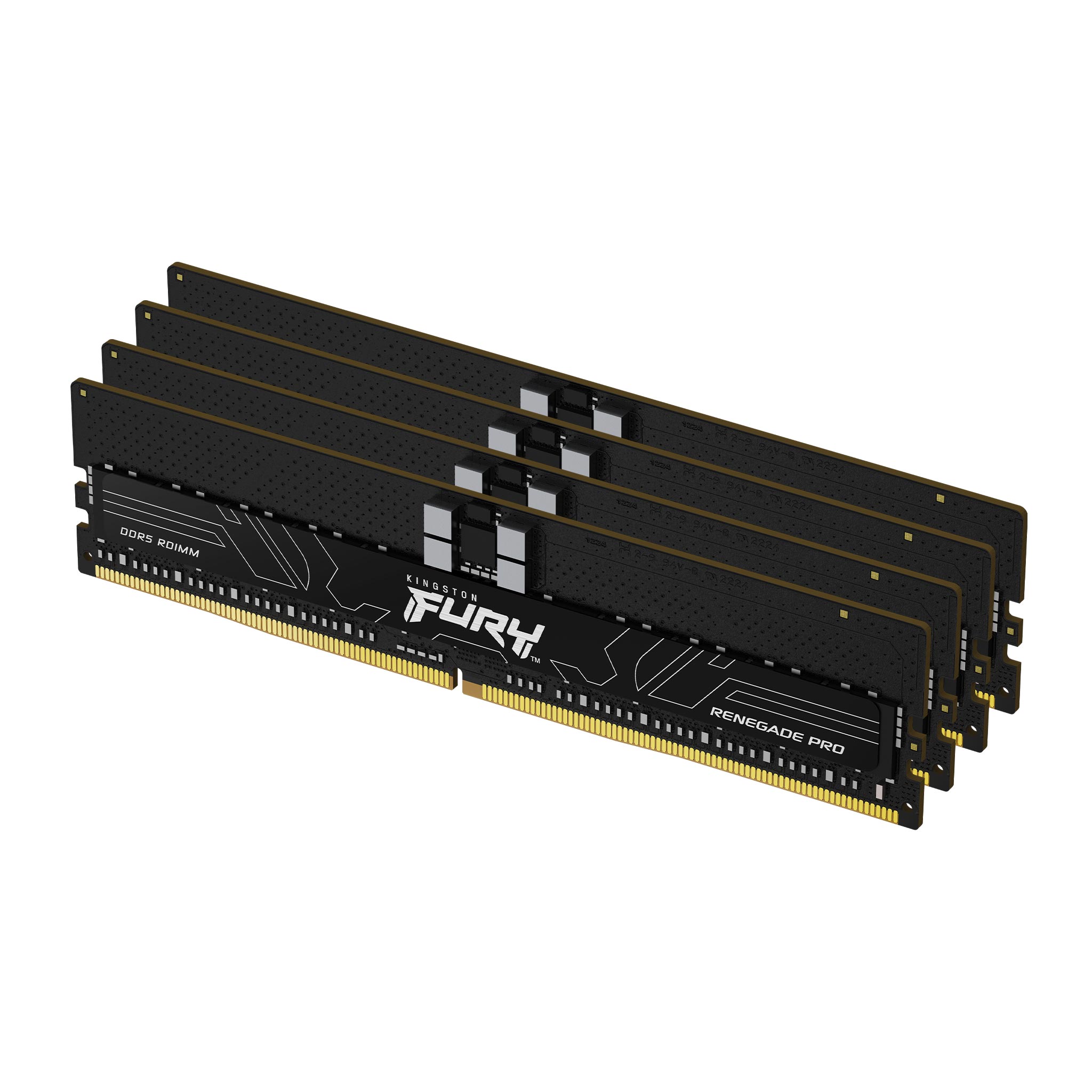 Kingston FURY Renegade Pro/DDR5/64GB/7200MHz/CL38/4x16GB/Black