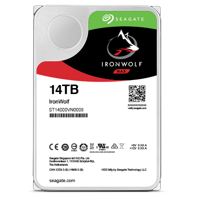 Seagate IronWolf/14 TB/HDD/3.5"/SATA/7200 RPM