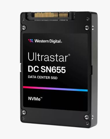 WD Ultrastar SN655/3,84TB/SSD/U 3.15/Černá/5R