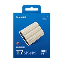 Samsung T7 Shield/1TB/SSD/Externí/2.5''/Béžová/3R