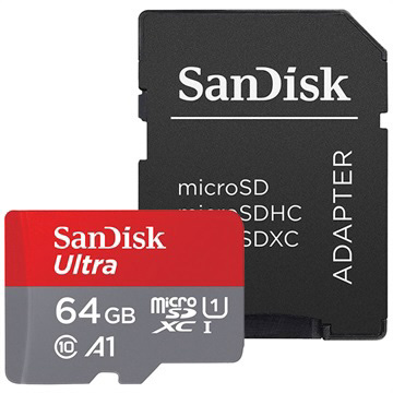 SanDisk Ultra micro SDXC 64GB UHS-I U1 Class 10 + Adaptér (SDSQUAB-064G-GN6MA)