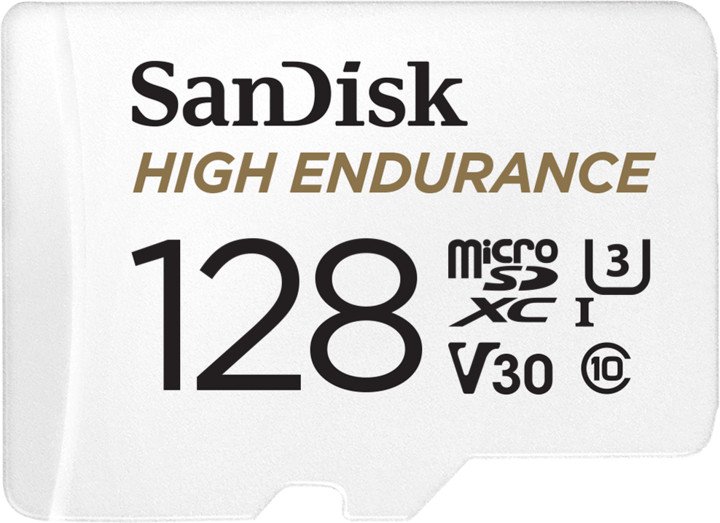 SanDisk High Endurance/micro SDXC/128GB/UHS-I U3 / Class 10/+ Adaptér