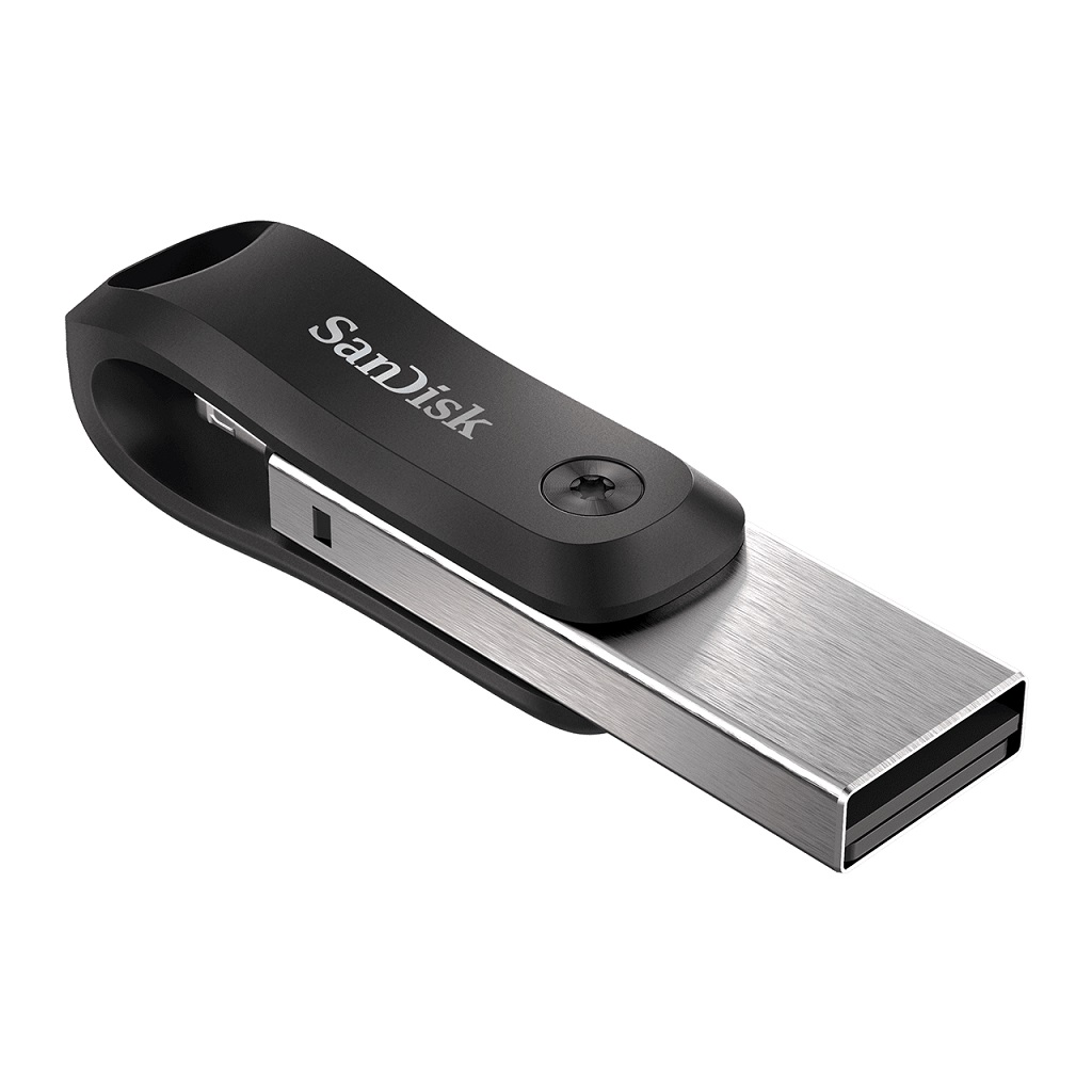 SanDisk iXpand Flash Drive Go/256GB/USB 3.0/Lightning + USB-A/Černá