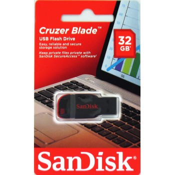 SanDisk Cruzer Blade/32GB/USB 2.0/USB-A/Čierna / SDCZ50-032G-B35