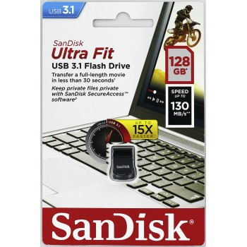 SanDisk Ultra Fit 128GB USB 3.1/USB-A/Čierna / SDCZ430-128G-G46