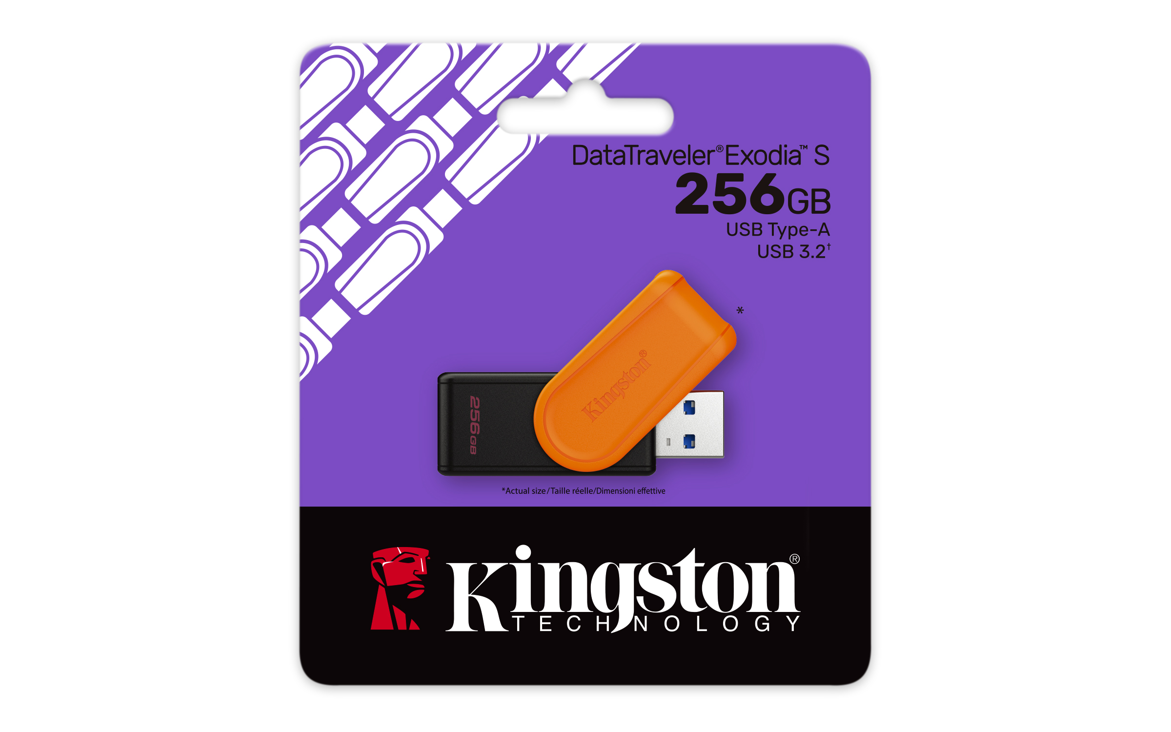 Kingston DataTraveler Exodia S 256GB/USB 3.2/USB-A/Oranžová / DTXS/256GB