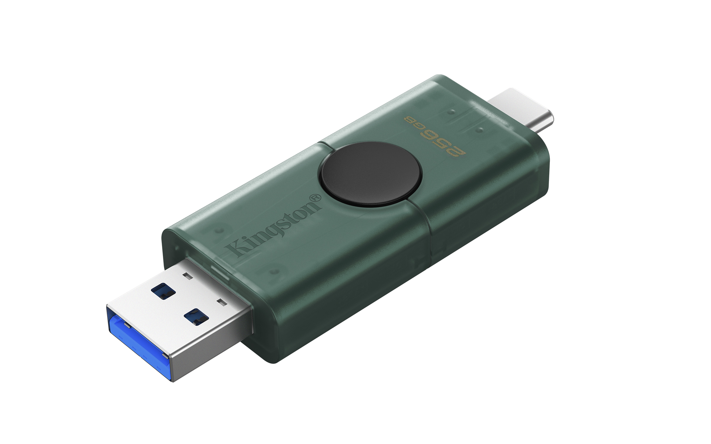 DataTraveler Duo G2/256GB/USB 3.2/USB-A + USB-C/Zelená
