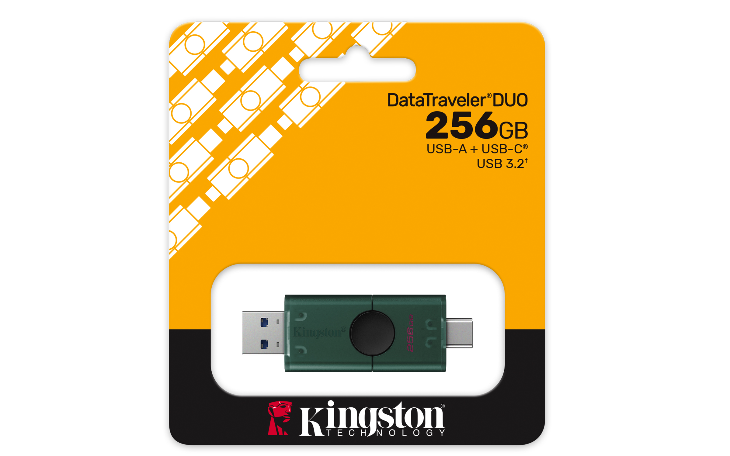 DataTraveler Duo G2/ 256GB USB 3.2/USB-A + USB-C/Zelená / DTDEG2/256GB
