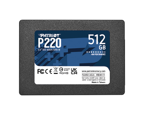 PATRIOT P220/512GB/SSD/2.5''/SATA/3R