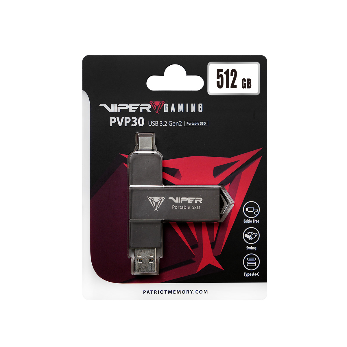 Patriot VIPER PVP30/512GB/SSD / PVP30512G28UDG