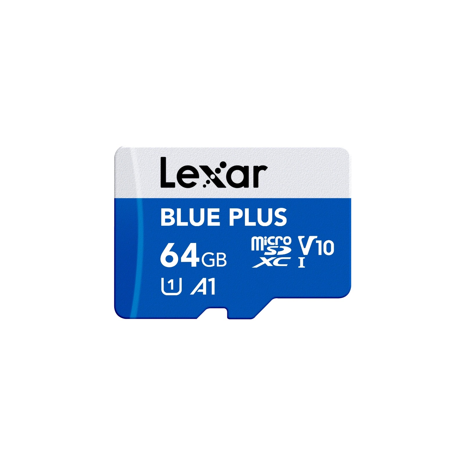 Lexar 64GB Blue Plus microSDHC s adp C10 A1