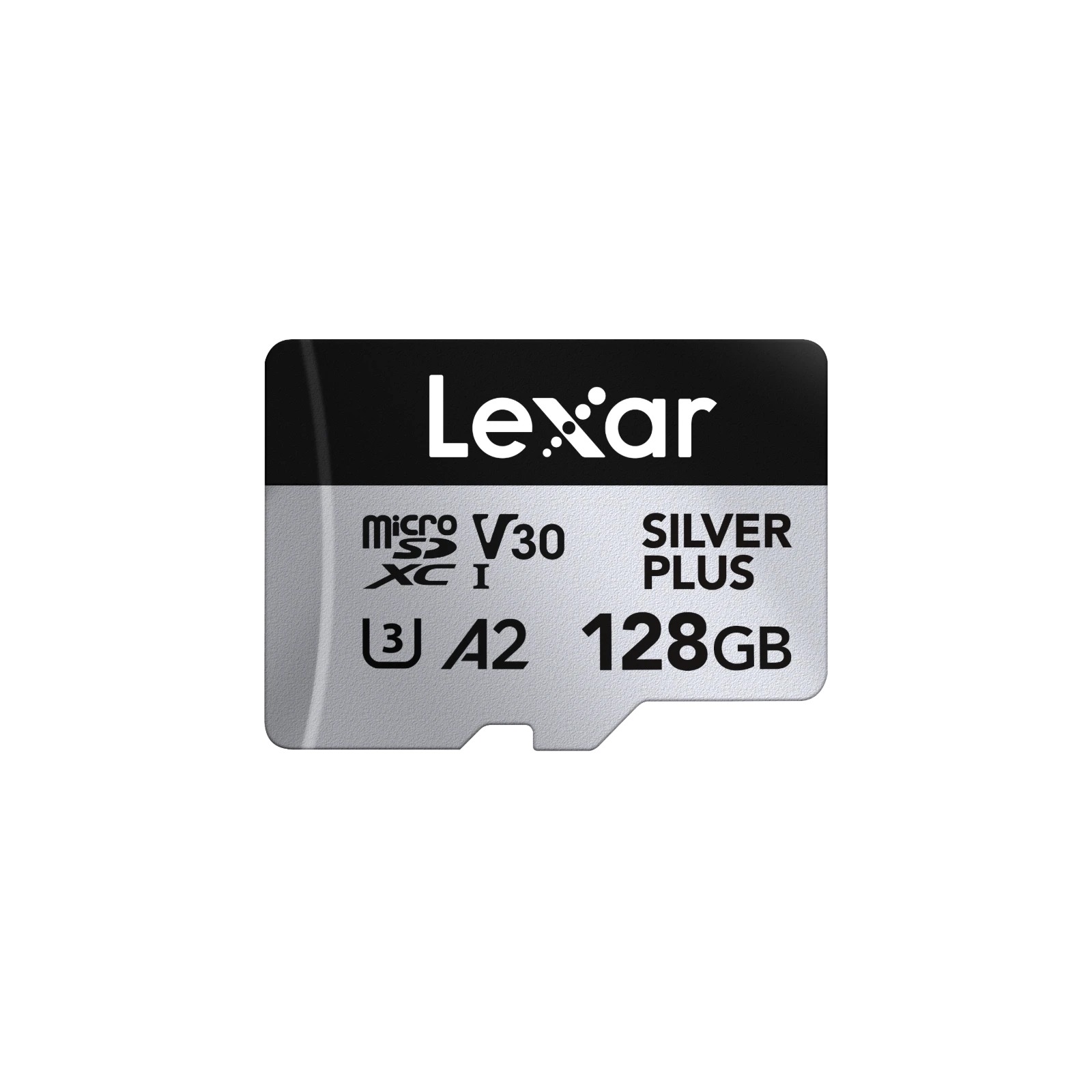 Lexar 128GB H-P Silver Plus microSDHC s adp C10 A2