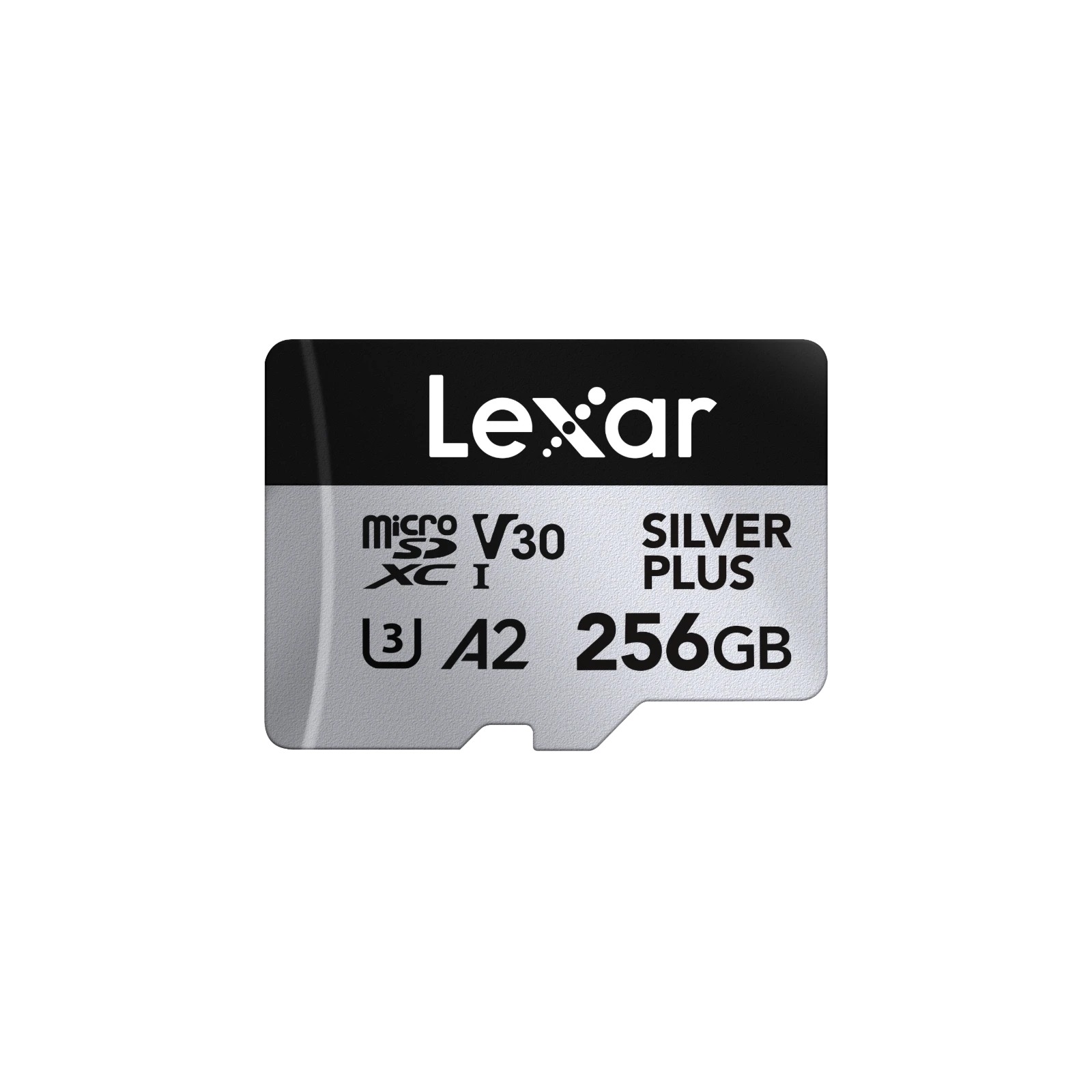 Lexar 256GB H-P Silver Plus microSDHC s adp C10 A2