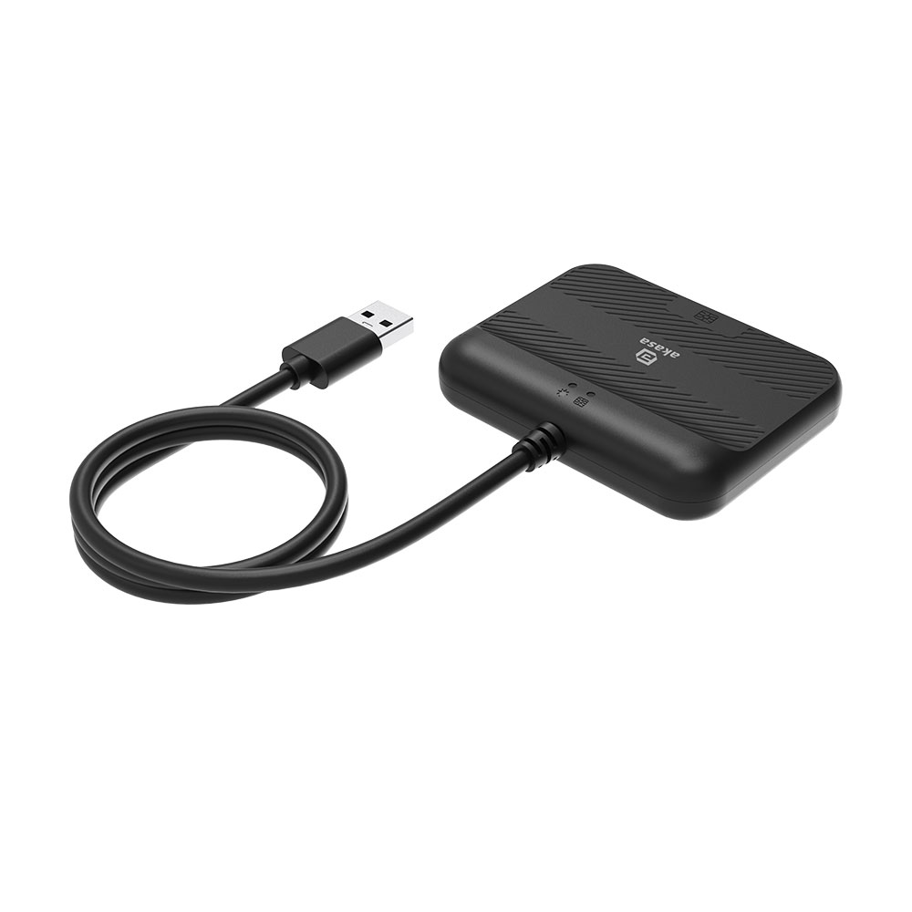 AKASA AK-CR-14BK externá čítačka Smart kariet - eID a OP