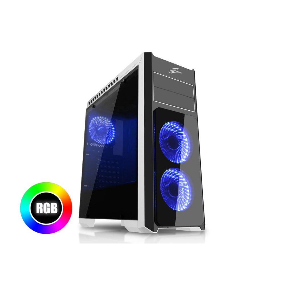 Obrázok EVOLVEO Ray 4 RGB, case ATX, 3x RGB ventilátor CAER4RB