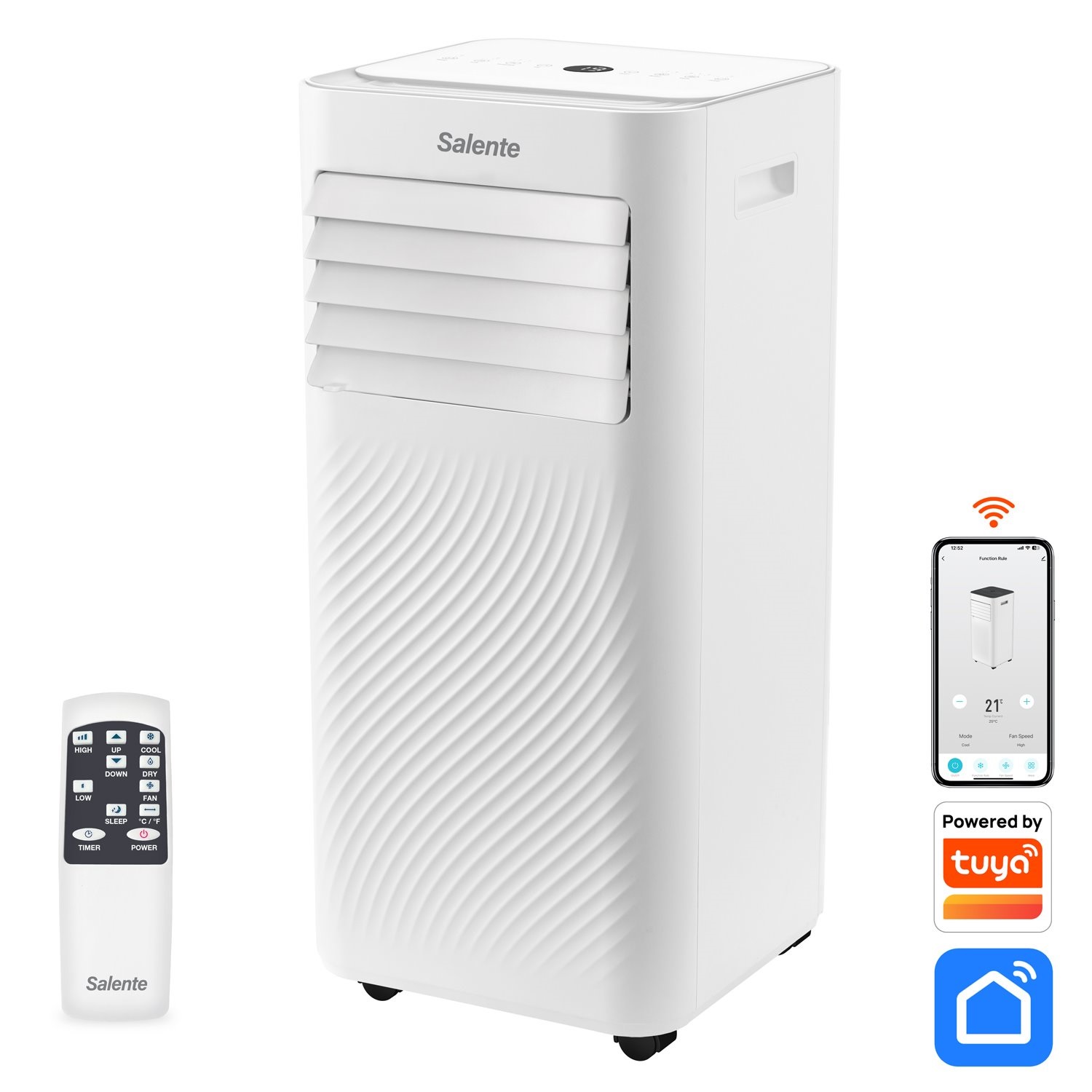 Salente SummerICE7, chytrá mobilní klimatizace, 7000 BTU, WiFi+Bluetooth, dálk. ovl.
