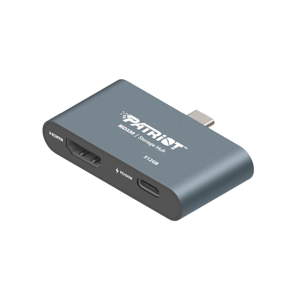 512GB Patriot HUB + úložiště MD300 USB-C+ HDMI