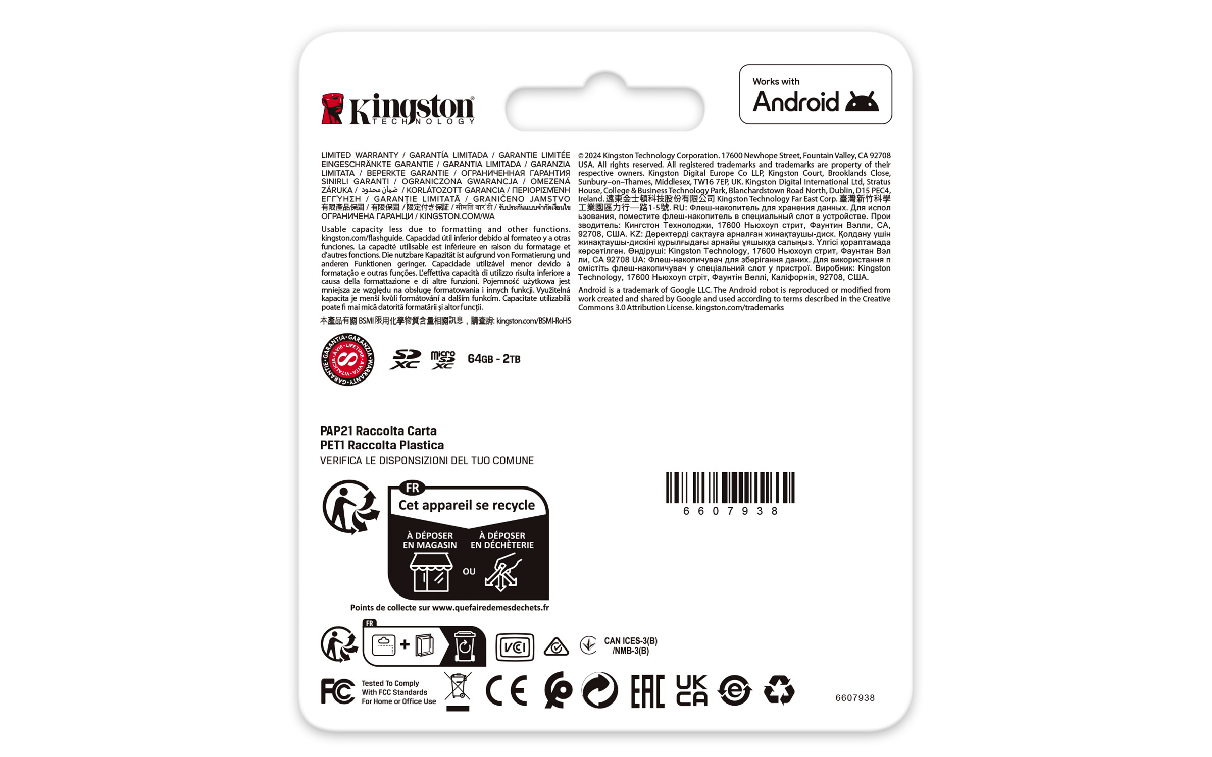 Kingston Canvas Go Plus A2 Micro SDXC 128GB/UHS-I U3/Class 10/+ Adaptér / SDCG4/128GB