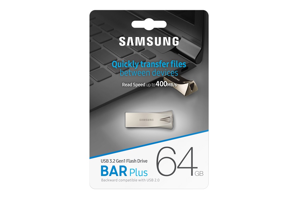 Samsung USB 3.1 Flash Disk 64 GB, stříbrná / MUF-64BE3/APC