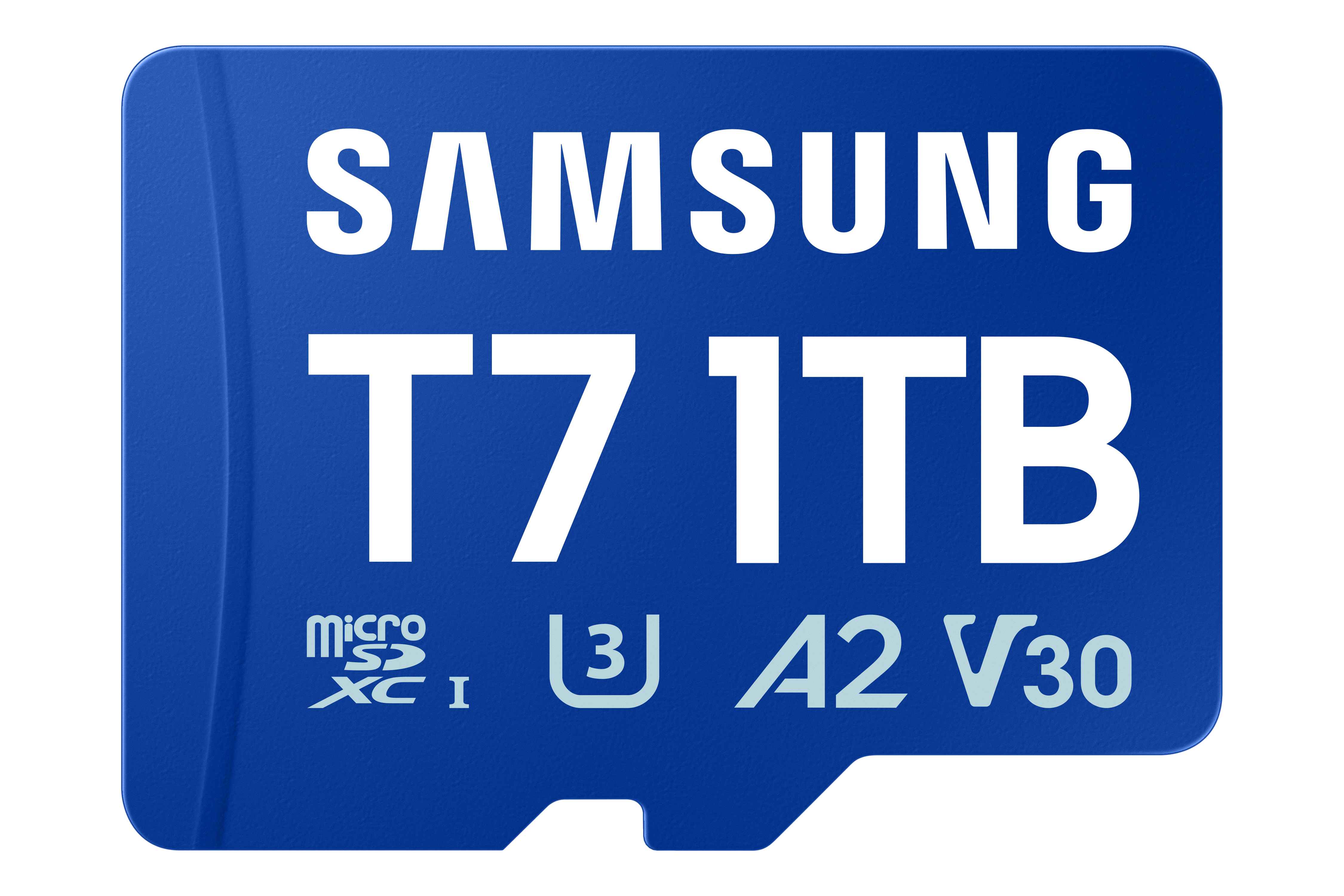 Samsung T7/Micro SDXC/1TB/UHS-I U3 / Class 10/Modrá