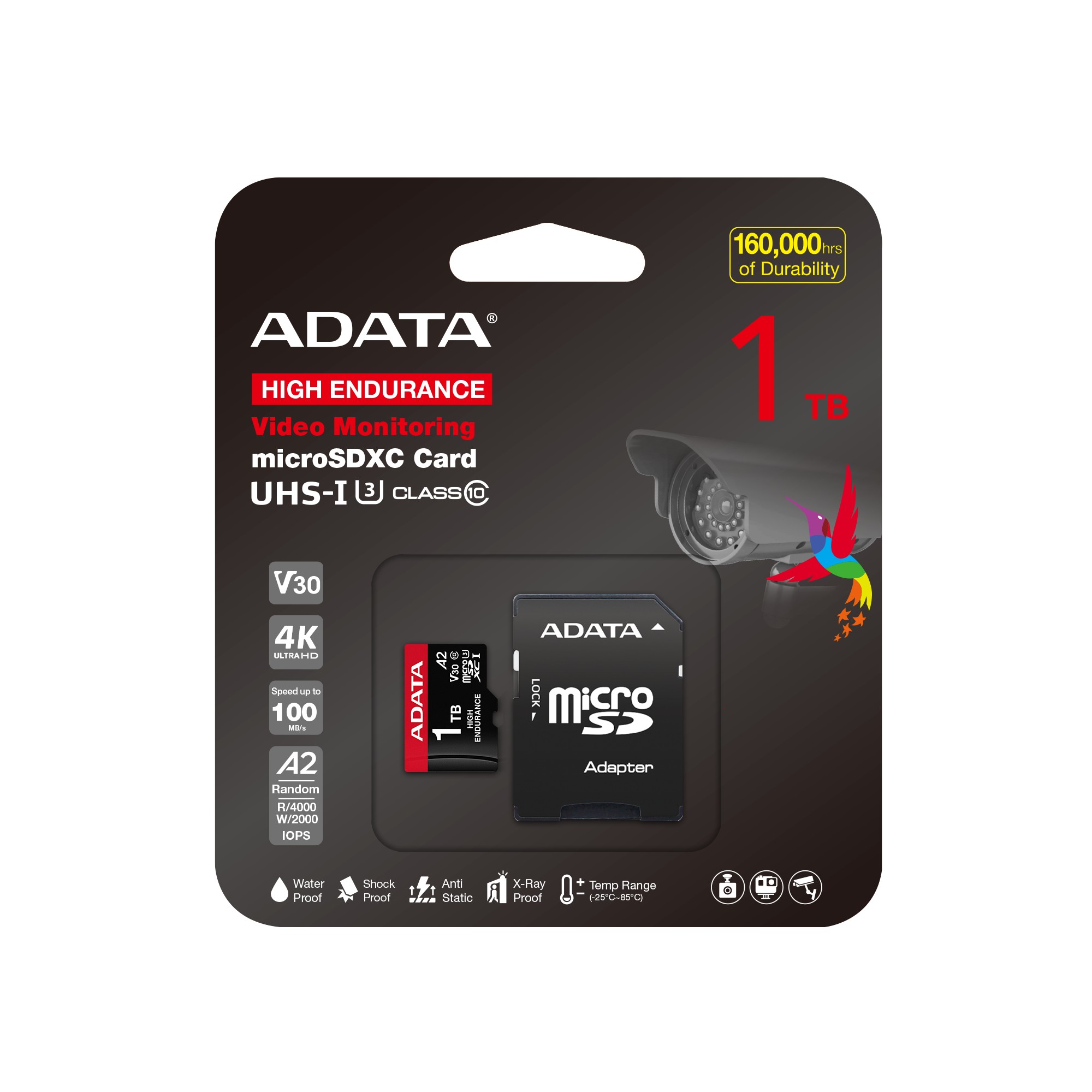 ADATA 1TB MicroSDXC UHS-I U3 V30S HIGH + adapter
