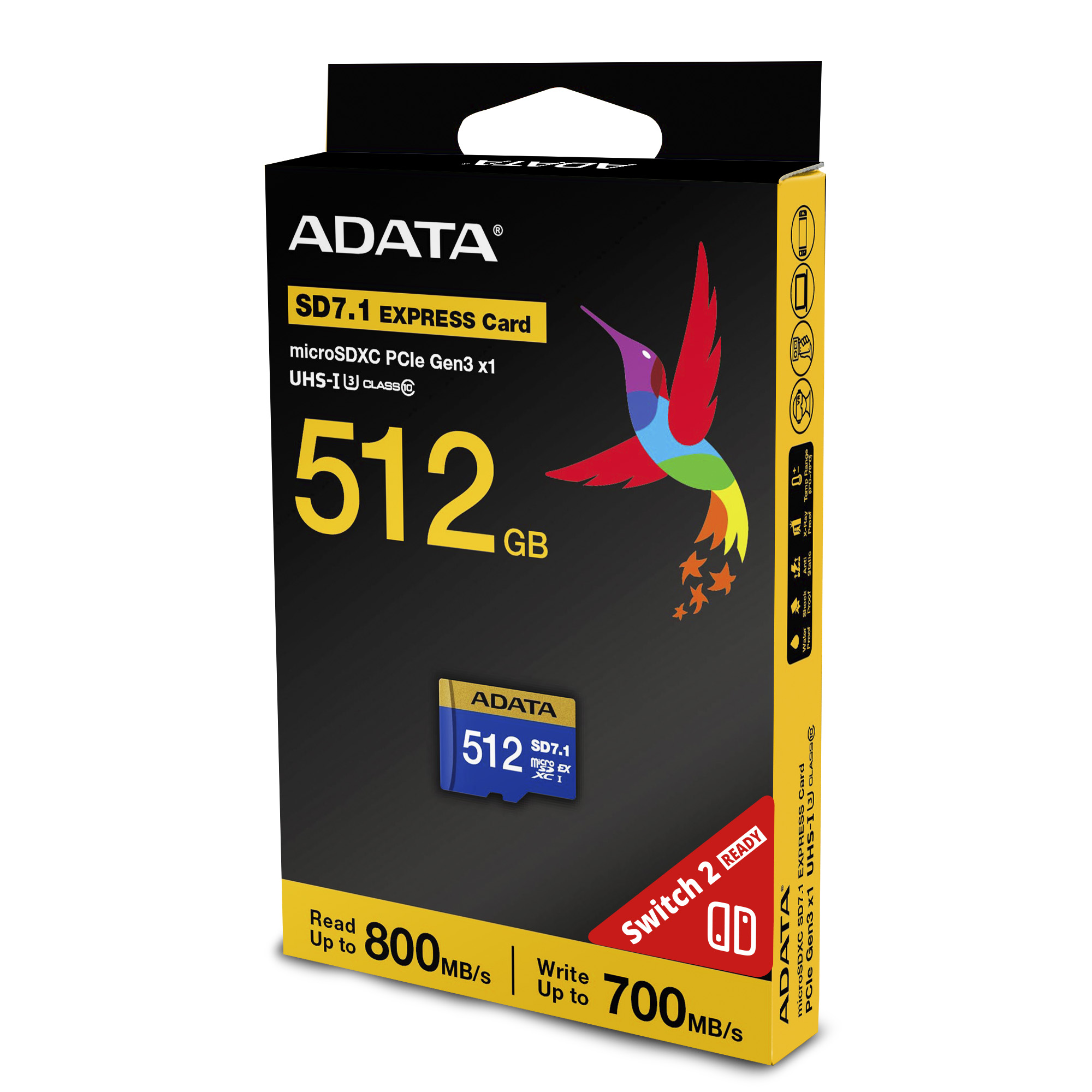 Adata Express L1 Micro SDXC 500GB UHS-I U3 Class 10 (UD512GEX3L1-C)