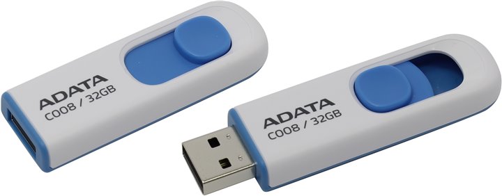 ADATA C008 32GB bielo/modrá (AC008-32G-RWE)