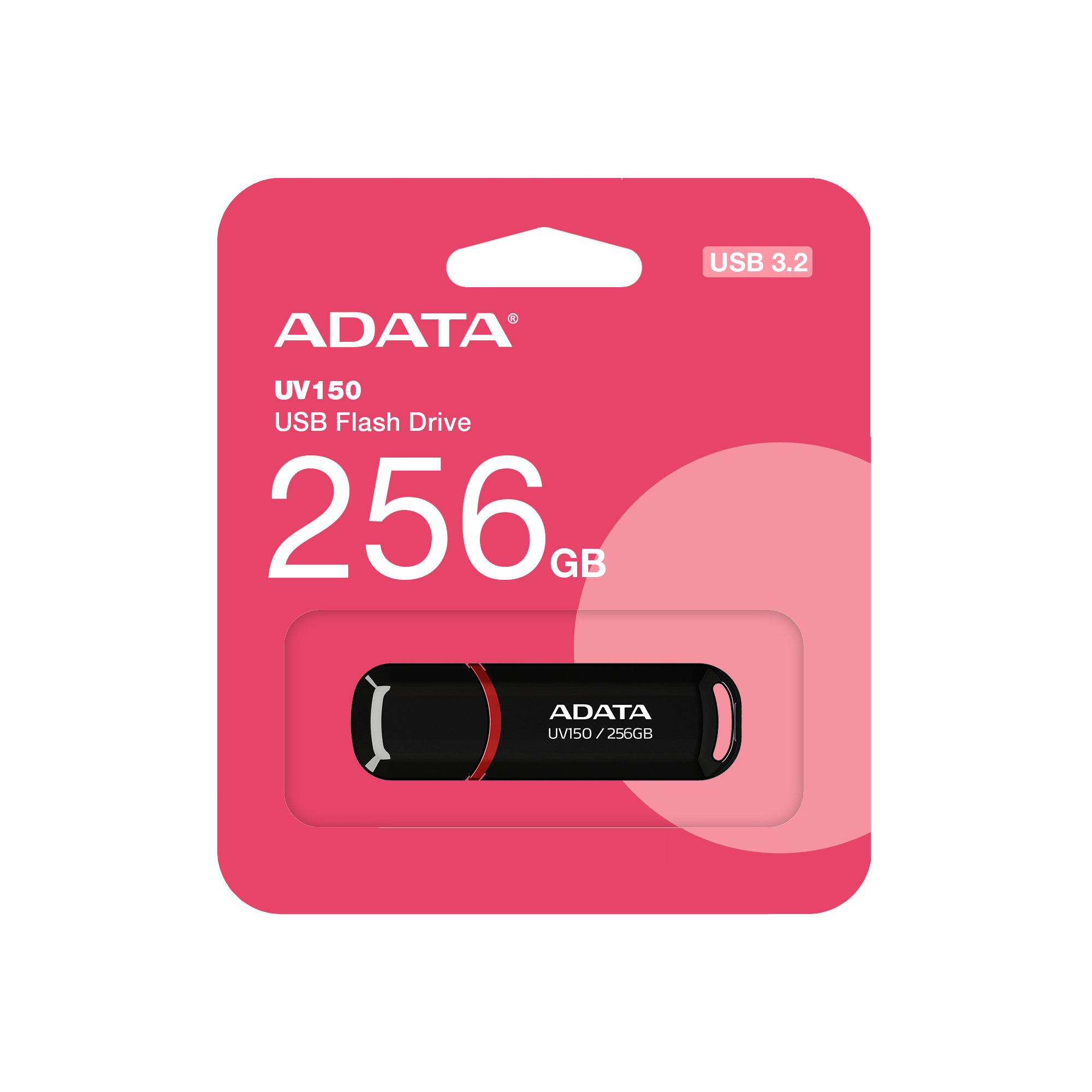 ADATA UV150/256GB/USB 3.2/USB-A/Čierna / AUV150-256G-RBK