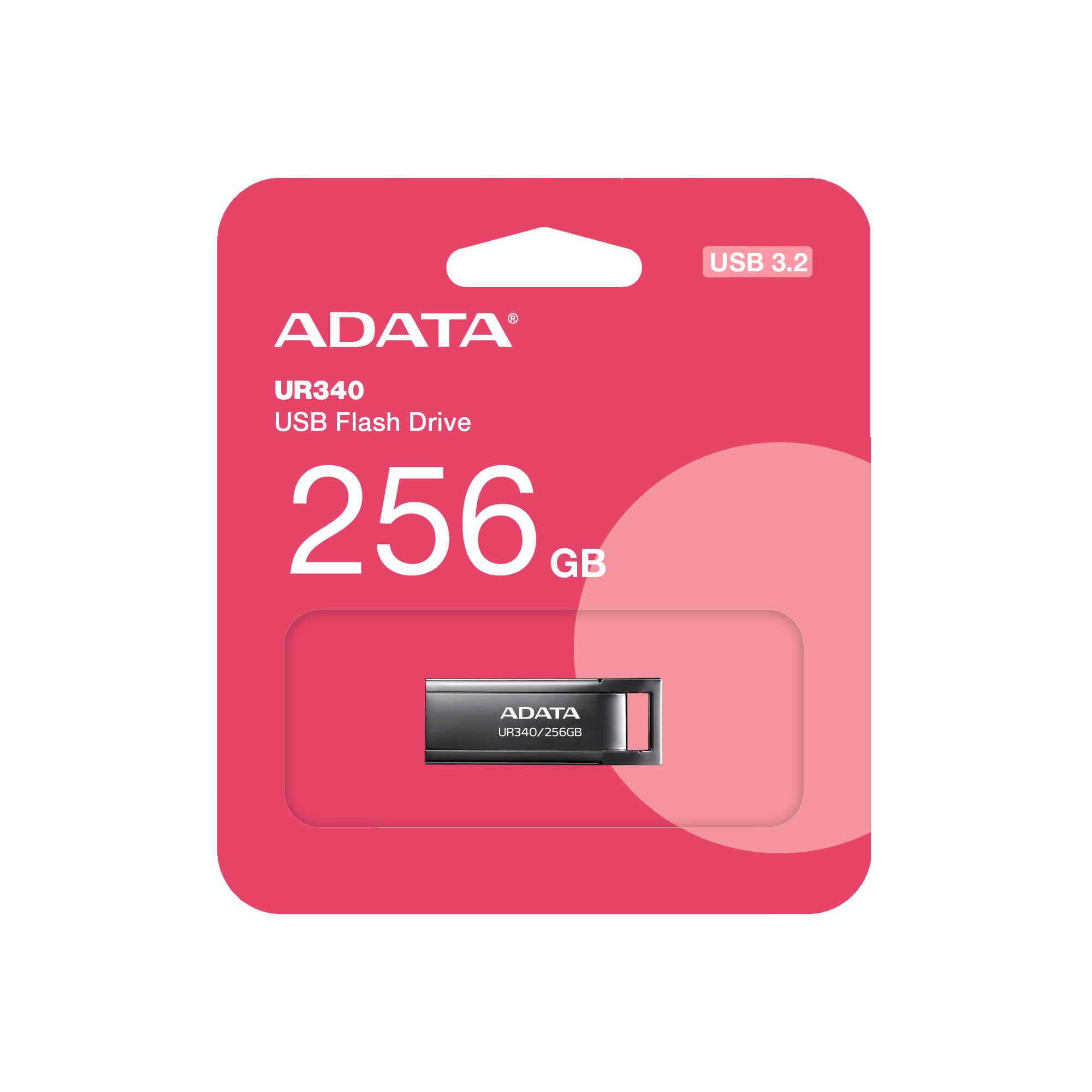 ADATA UR340/256GB/USB 3.2/USB-A/Čierna / AROY-UR340-256GBK