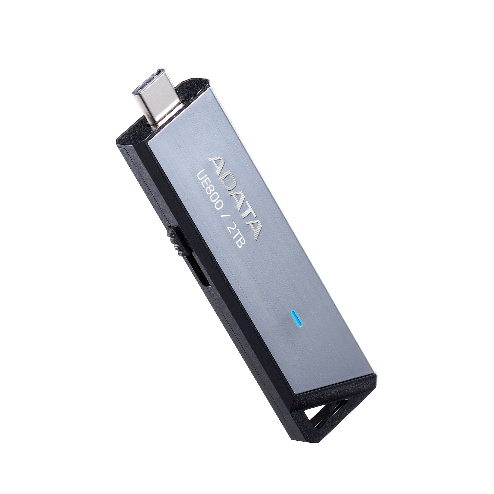 ADATA UE800/2TB/USB 3.2/USB-C/Strieborná / AELI-UE800-2T-CSG