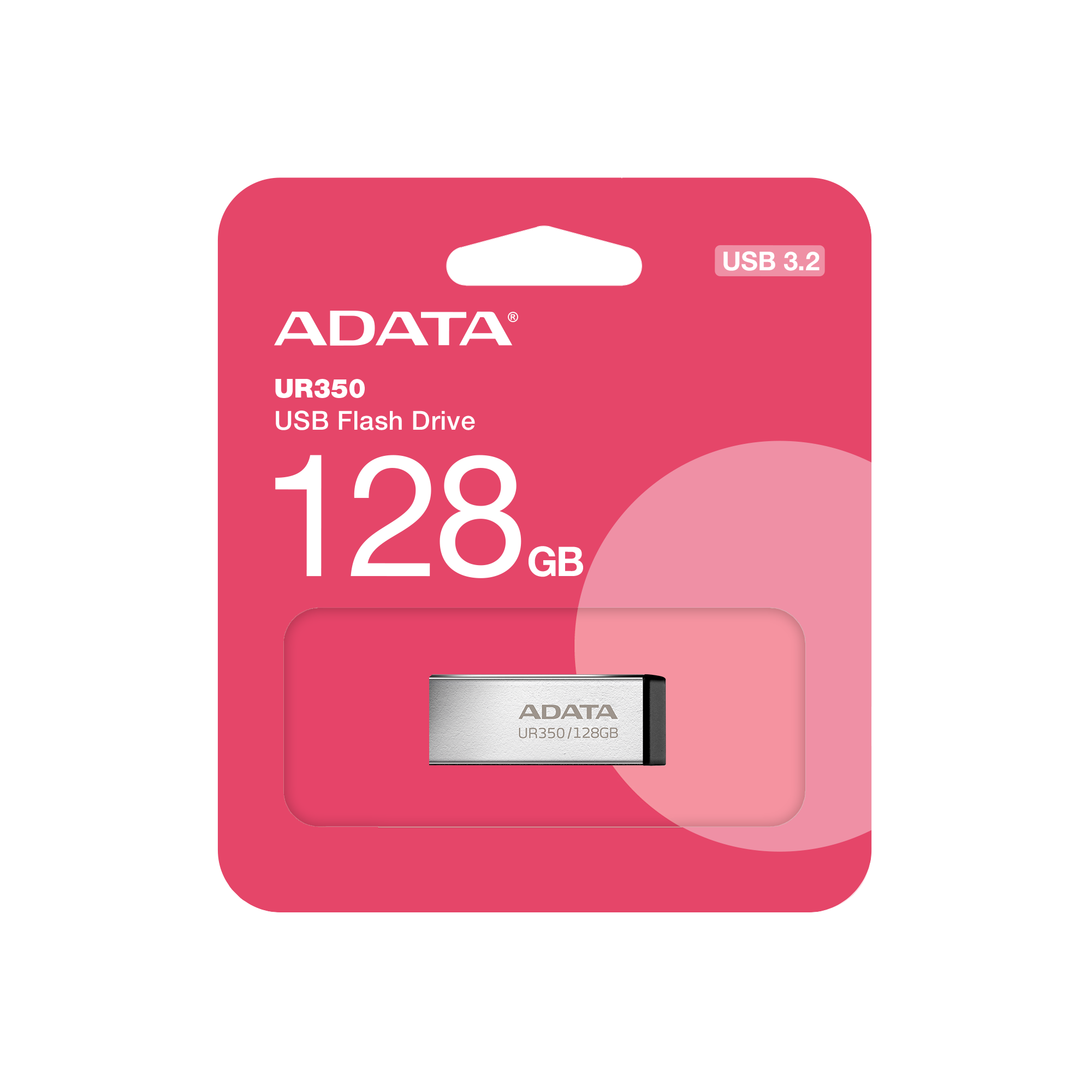 ADATA UR350/128GB/USB 3.2/USB-A/Čierna