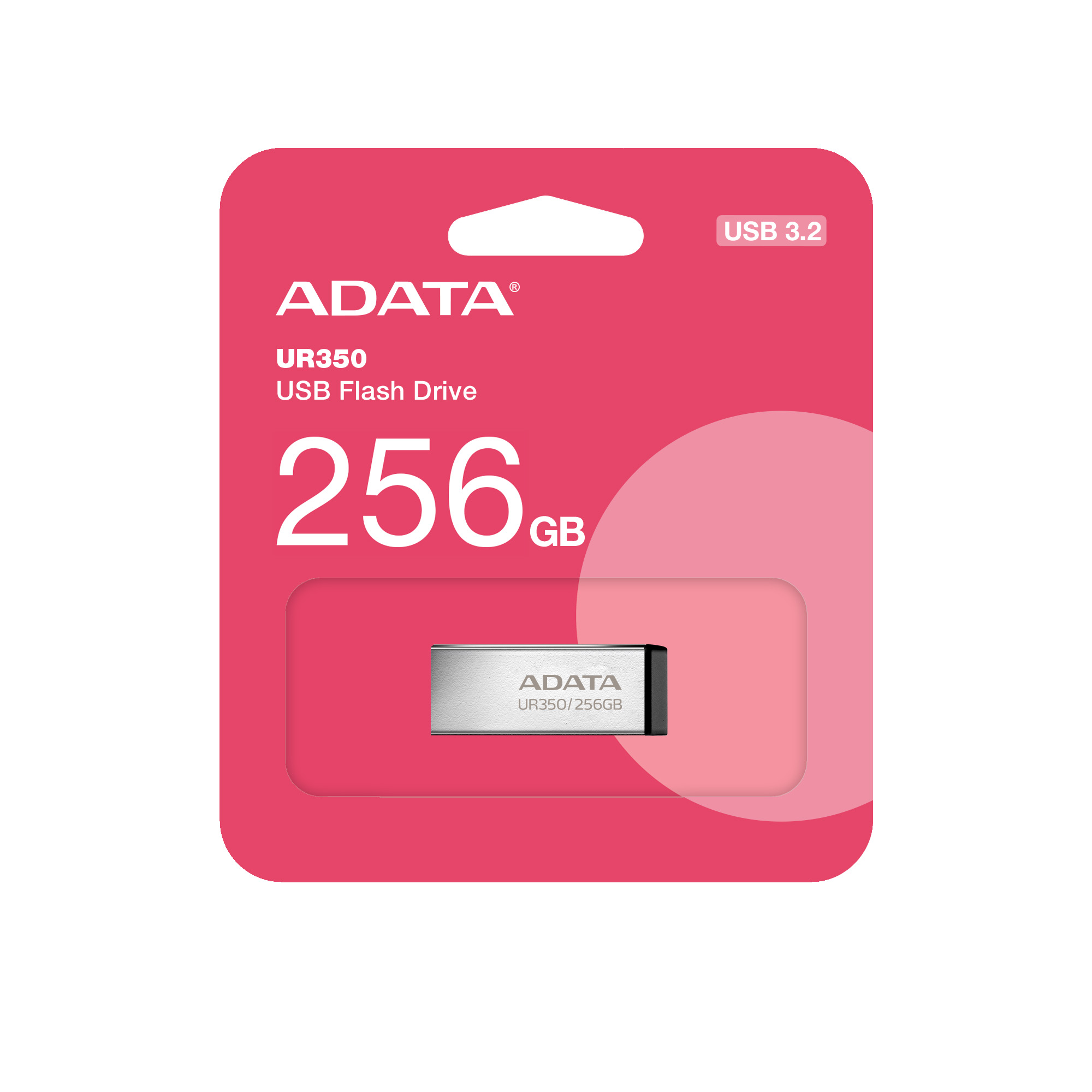 ADATA UR350/256GB/USB 3.2/USB-A/Čierna / UR350-256G-RSR/BK