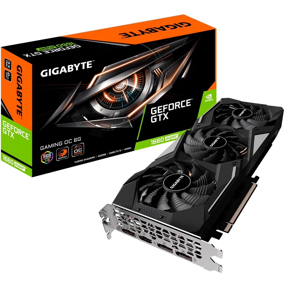 Obrázok GIGABYTE GeForce GTX 1660 SUPER GAMING OC 6G (GV-N166SGAMING OC-6GD)