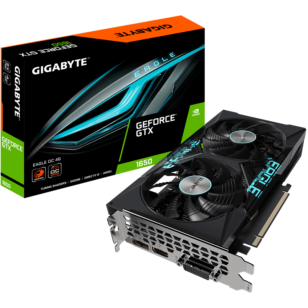 Obrázok GIGABYTE GeForce GTX 1650 D6 EAGLE OC 4G (GV-N1656EAGLE OC-4GD)