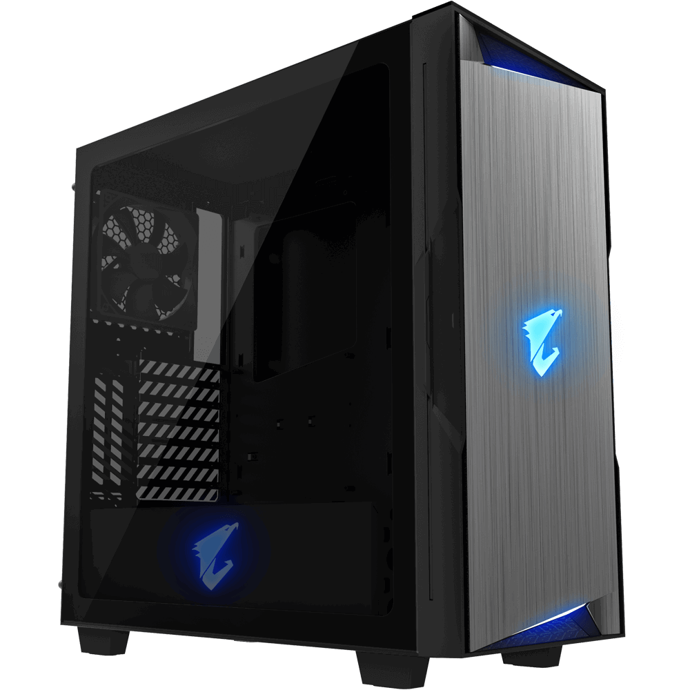 GIGABYTE AORUS Gaming AC300G/Midi Tower/Transpar./Černá