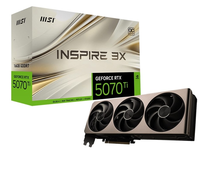 MSI RTX 5070 Ti 16G INSPIRE 3X OC
