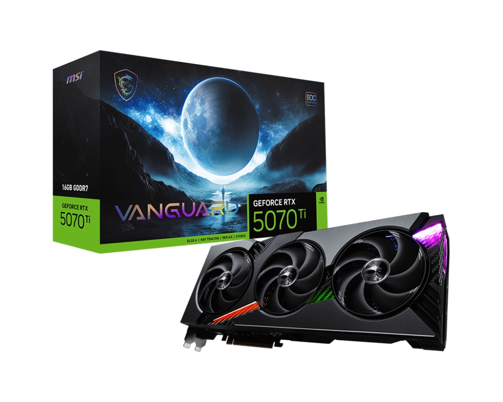 MSI GeForce RTX 5070 Ti VANGUARD SOC/16GB/GDDR7