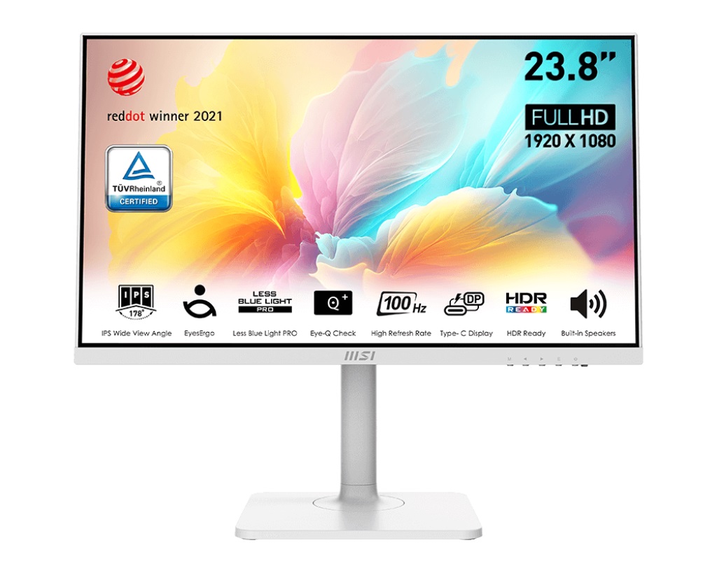 MSI Modern/MD2412PW/23,8''/IPS/FHD/100Hz/1ms/White/3R