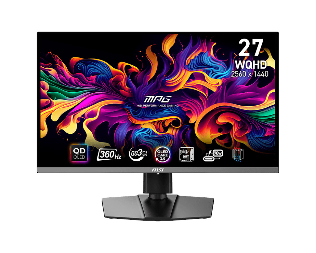 MSI MPG/271QRX/26,5''/QD-OLED/QHD/360Hz/0,03ms/Black/2R