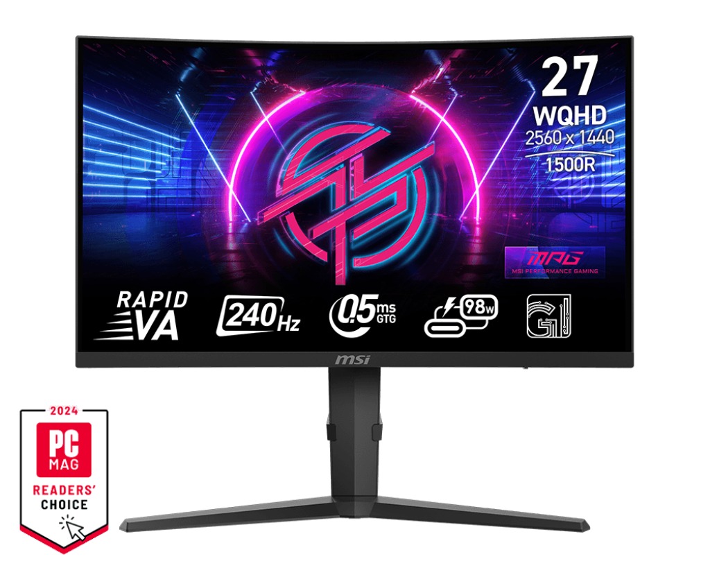 MSI MPG/275CQRXF/27''/VA/QHD/240Hz/0,5ms/Black/3R