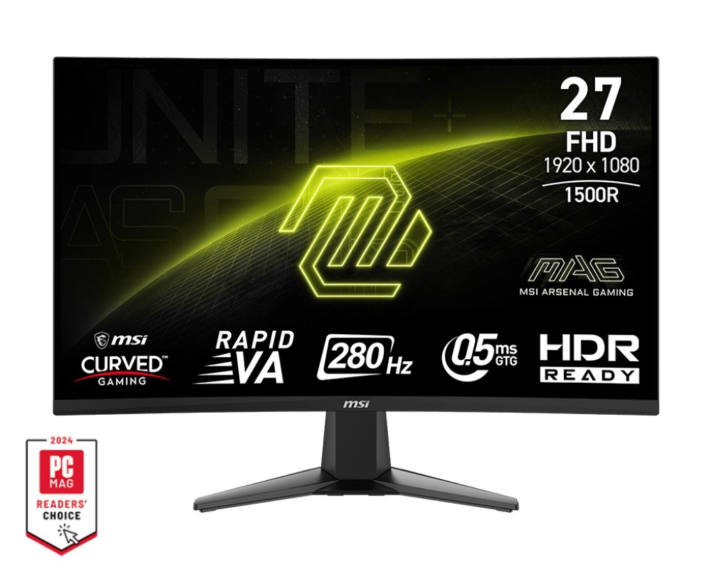 MSI MAG/276CXF/27''/VA/FHD/280Hz/0,5ms/Black/2R