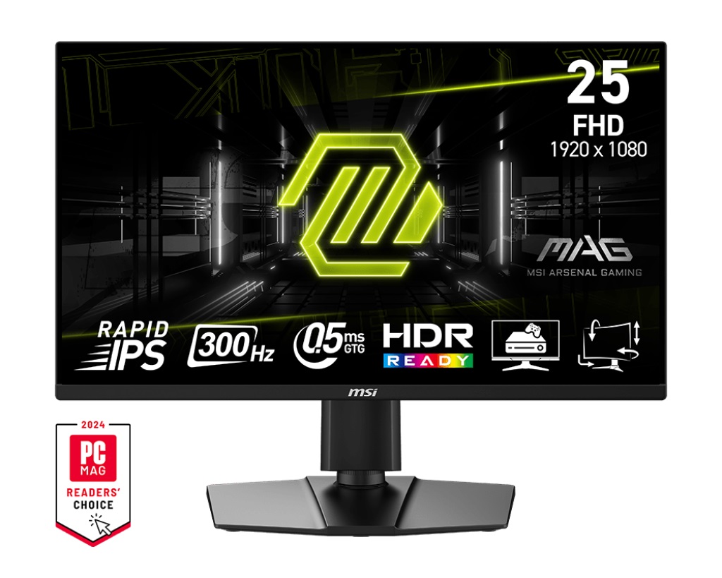 MSI MAG/255PXF/24,5''/IPS/FHD/300Hz/0,5ms/Černá/3R